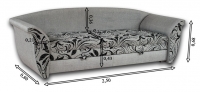 Диван, тахта, двуспальна кровать Габріела 140*190  Sl