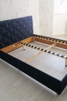 Кровать ліжко Hilton (Хілтон) на ламельному блоці з шириною 140см або 160 см і довжиною 200 см KM