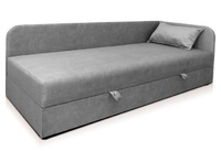 Диван ліжко Ліра 90 "Г" світло сірий колір базова тканина